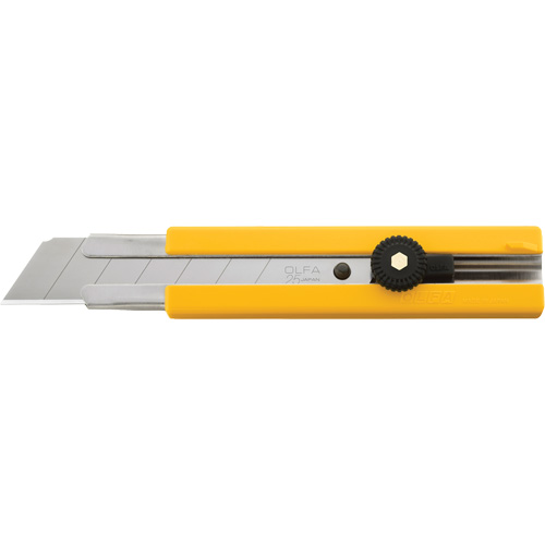 Knife, 25 mm, Carbon Steel, Heavy-Duty, Plastic Handle Waymarc Industries Inc