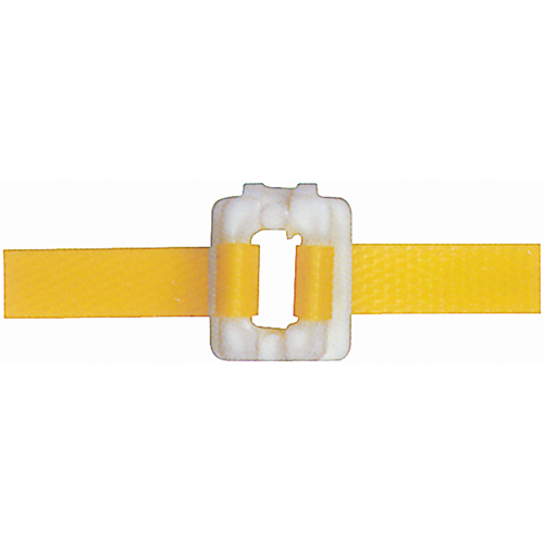 Scelleurs & boucles pour feuillards en polypropyl&egrave;ne Waymarc Industries Inc