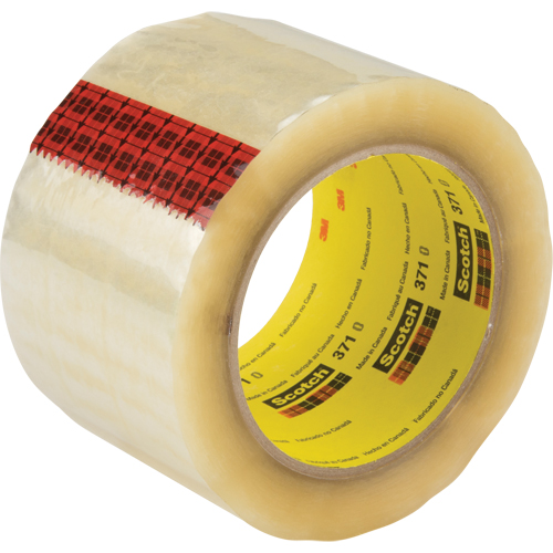 Ruban pour sceller les boîtes Scotch 371, Adh&eacute;sif Thermofusible, 1,9 mils, 36 mm (1-1/2") x 914 m (2998') Waymarc Industries Inc