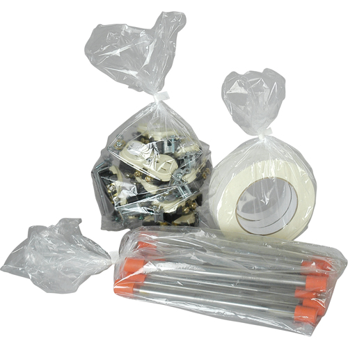 Poly Bags, Open Top, 18" x 7", 1 mils Waymarc Industries Inc