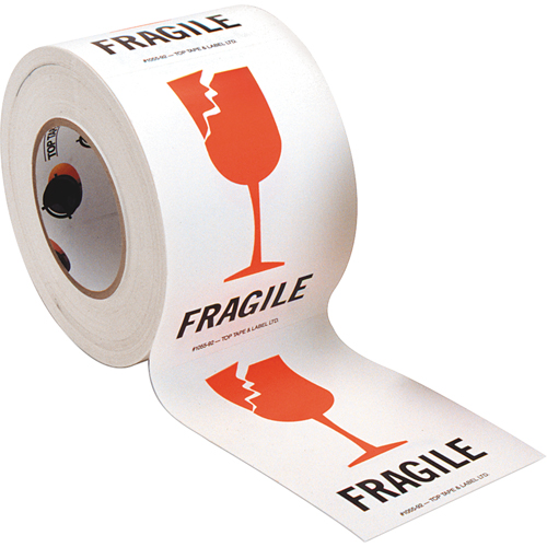 "Fragile" Special Handling Labels, 6" L x 4" W, Red on White Waymarc Industries Inc