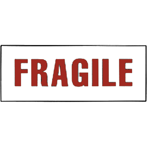 "Fragile" Special Handling Labels, 6" L x 2" W, Red on White Waymarc Industries Inc