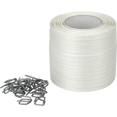Feuillard en cordon tiss&eacute;, Polyester, 1/2" la x 750' lo Waymarc Industries Inc