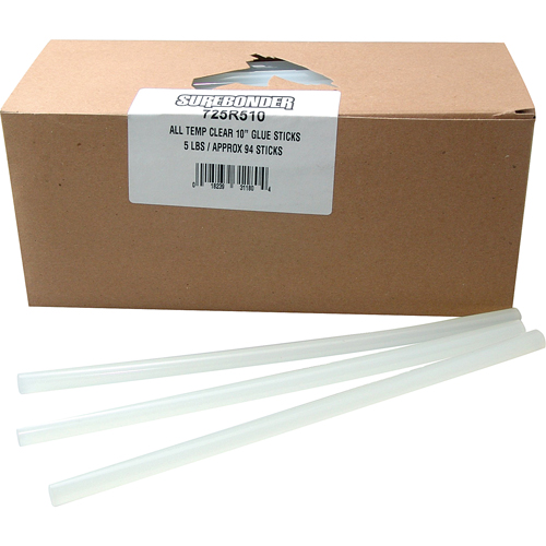 Glue Stick, 7/16" Dia. x 10" L, Clear Waymarc Industries Inc