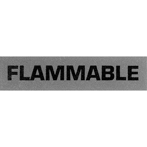 &eacute;tiquettes pour traitement sp&eacute;cial Flammable, 5" lo x 2" la, Noir/rouge Waymarc Industries Inc
