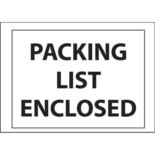 Packing List Envelopes, 4" L x 5" W, Backloading Style Waymarc Industries Inc
