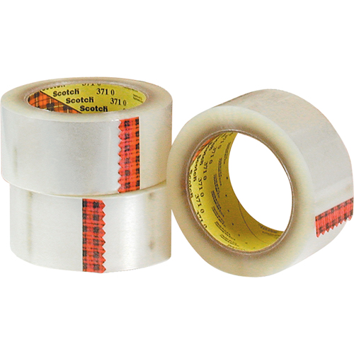 Scotch&reg; 375 Box Sealing Tape, Hot Melt Adhesive, 3.2 mils, 48 mm (1-22/25") x 50 m (164') Waymarc Industries Inc