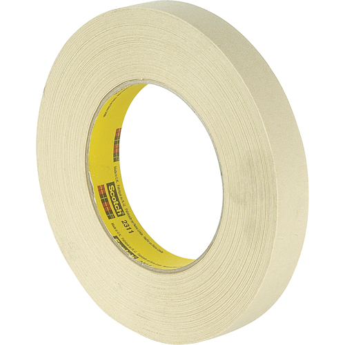 Scotch&reg; Performance 231 Masking Tape, 18 mm (3/4") x 55 m (180'), Tan Waymarc Industries Inc