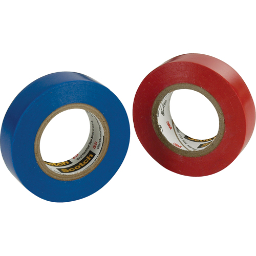 Rubans en vinyle pour codage en couleurs 35 Scotch, 12,7 mm (1/2") x 20,1 m (66'), Bleu, 7 mils Waymarc Industries Inc