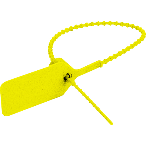 Pull-Tite II Embossed Security Seal – Sealed Do Not Remove, 9", Plastic, Pull-Through Waymarc Industries Inc