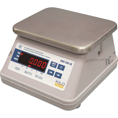 Digital Bench Top Scale With Dual Display, 22 lbs. / 10 kg Cap., 0.01 lbs. / 0.005 kg Graduations Waymarc Industries Inc