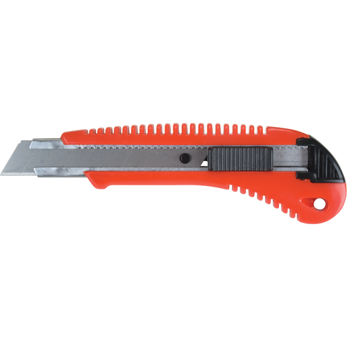 Couteau professionnel ATK300, 18 mm, Acier au carbone, Prise en Plastique Waymarc Industries Inc