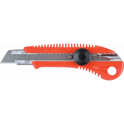 Couteau professionnel ATK400, 18 mm, Acier au carbone, Prise en Plastique Waymarc Industries Inc