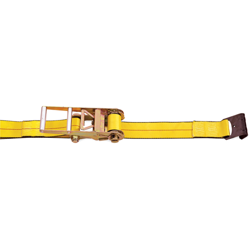 Tendeurs d'arrimage &agrave; cliquet, Crochet plat, 3" , 30' , Charge d'utilisation max. 5400 lb (2450 kg) Waymarc Industries Inc