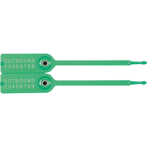 Gemini&reg; Tote Seals, 7-1/4", Plastic, Pull-Through Waymarc Industries Inc