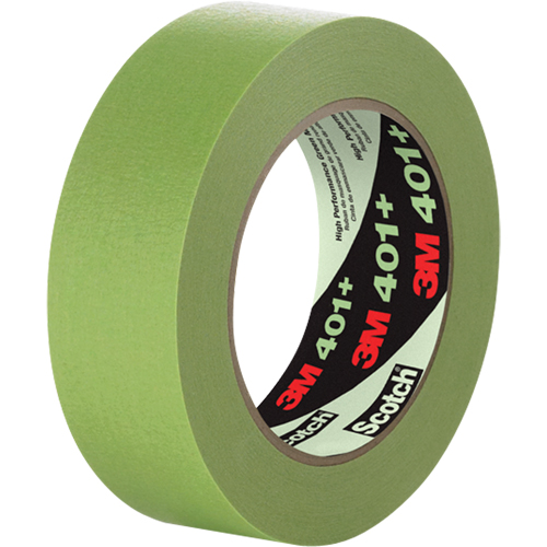 401+ High Performance Masking Tape, 6 mm (1/4") x 55 m (180'), Green Waymarc Industries Inc