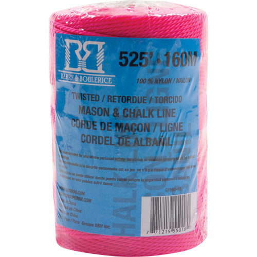 Corde pour maçon/ligne de craie, 525', Nylon Waymarc Industries Inc