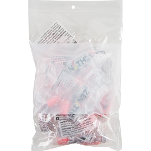 White Block Poly Bags, Reclosable, 9" x 6", 2 mils Waymarc Industries Inc