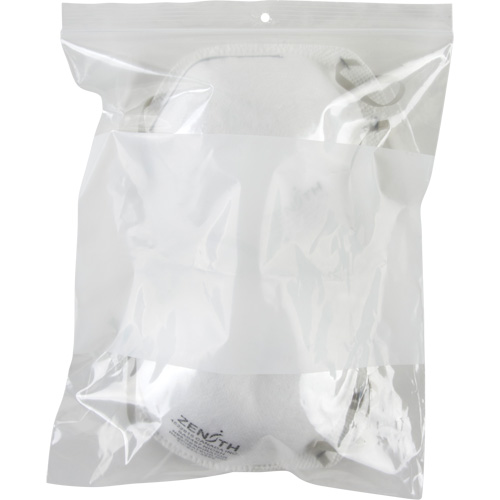 White Block Poly Bags, Reclosable, 10" x 8", 2 mils Waymarc Industries Inc
