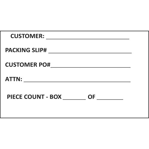 Generic Shipping Label, 4" W x 6" L, White Waymarc Industries Inc