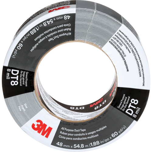 Ruban adh&eacute;sif tout usage DT8, 8 mils, Argent, 48 mm (2") x 55 m (180') Waymarc Industries Inc