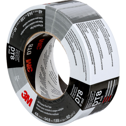 Ruban adh&eacute;sif tout usage DT8, 8 mils, Argent, 48 mm (2") x 55 m (180') Waymarc Industries Inc