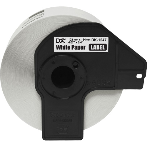 Large Die-Cut Shipping Labels, 4" W x 6-2/5" L, White Waymarc Industries Inc