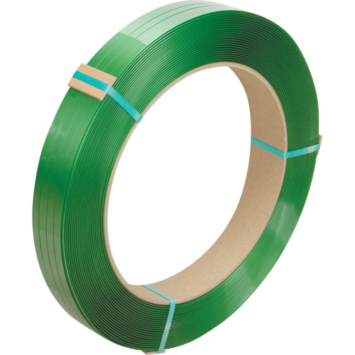 Feuillard, Polyester, 1/2" la x 3380' lo, Vert, Calibre Manuel Waymarc Industries Inc