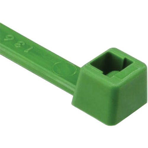 T Series Cable Ties, 8" Long, 50 lbs. Tensile Strength, Green Waymarc Industries Inc