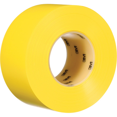 Durable Floor Marking Tape 971, 3" x 108', Vinyl, Yellow Waymarc Industries Inc