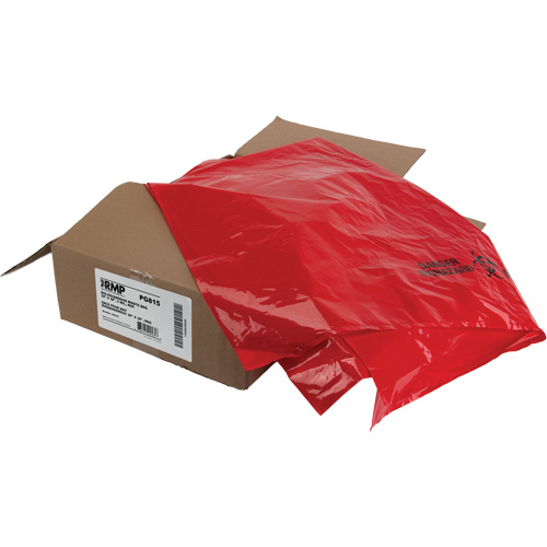 Waste Bags, Bio-Hazard, 38" L x 30" W, 2 mils Waymarc Industries Inc