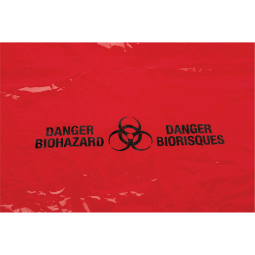 Waste Bags, Bio-Hazard, 38" L x 30" W, 2 mils Waymarc Industries Inc