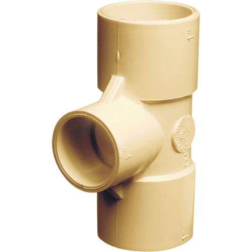 Flowguard Gold&reg; Tee Fitting, Reducing, CPVC, 3/4" x 1/2" x 1/2" Waymarc Industries Inc