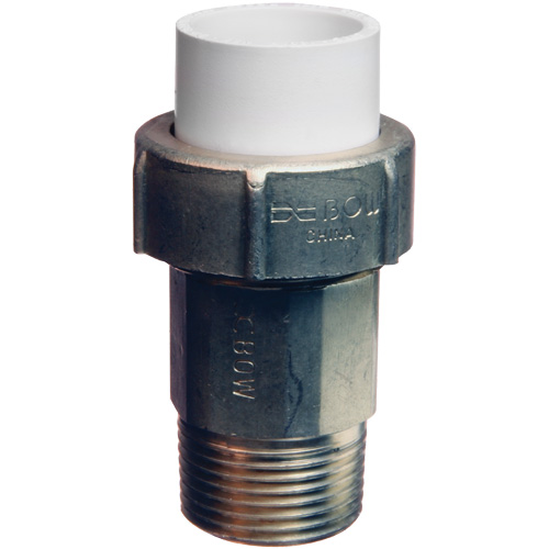 Pipe Union, 1" x 3/4", Brass/CPVC, Hub x Pex Barb Waymarc Industries Inc