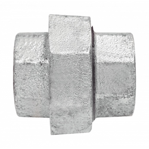 Union Pipe Fitting, 1/8", Galvanized Iron, FPT Waymarc Industries Inc