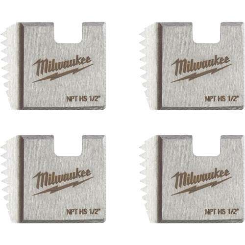 Matrices de tuyauterie portables NPT, Pour tuyau de 1/2", Alliage/Acier rapide Waymarc Industries Inc