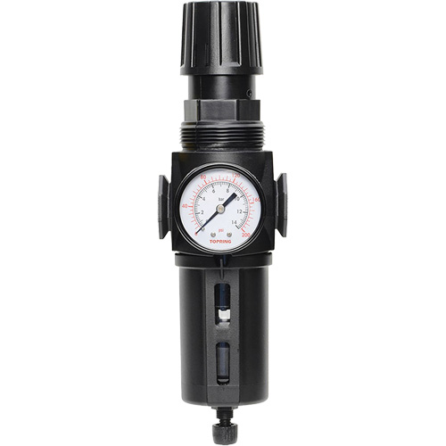 Manual Drain Filter/Regulator with Standard Bowl Modulair 300, 1/4" NPT, 150 PSI, 5.1 fl. oz. Capacity Waymarc Industries Inc