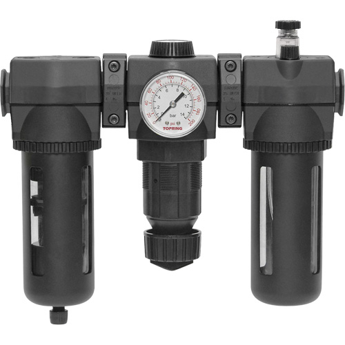 Filtre, d&eacute;tendeur & lubrificateur Modulair 400 avec drain manuel & bol standard, 3/4" NPTF Waymarc Industries Inc