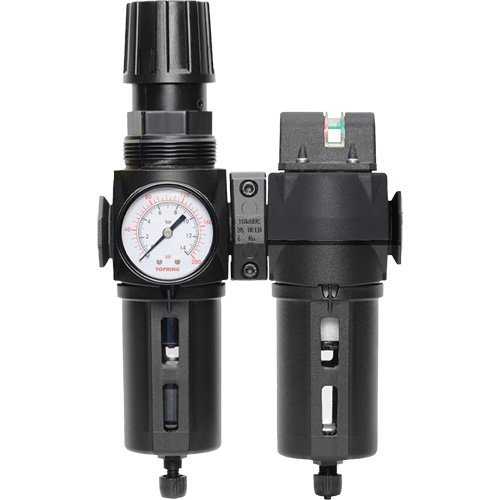Filtre/d&eacute;tendeur & filtre coalescent Modulair 300 avec bol standard & drain manuel, 3/8" NPTF, 150 psi, Capacit&eacute; de 5,12 oz liq Waymarc Industries Inc