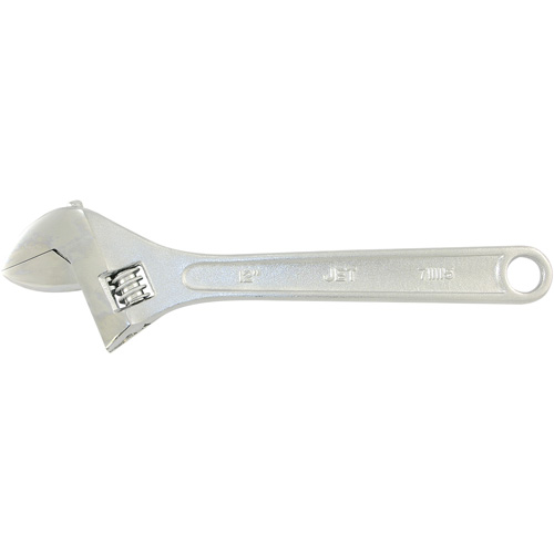 AW-12 Adjustable Wrench, 12" L, 1-1/2" Max Width, Chrome Waymarc Industries Inc