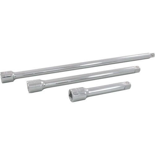 Jeu de rallonges pour douilles, Prise de 1/2", Fini Chrome, 3 Mcx Waymarc Industries Inc