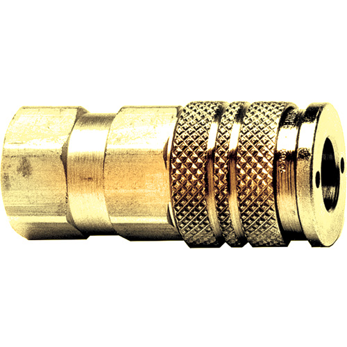 Automatic One-Handed Quick Disconnect, Brass, 1/4" x 3/8" Waymarc Industries Inc