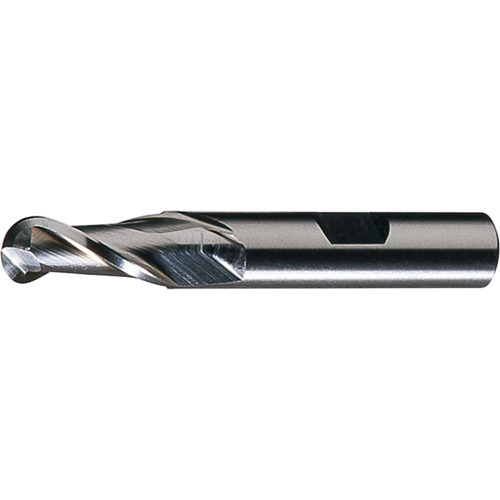 CLEVELAND Centre Cutting Ball Nose Single End Finishers, 3/16" Dia., 2 Flutes, High Speed Steel Waymarc Industries Inc