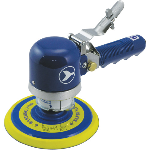 Ponceuse orbitale al&eacute;atoire silencieuse &agrave; double action et &agrave; usage intensif, Dia 6", Entr&eacute;e 1/4" NPT, 10000 Tr/min Waymarc Industries Inc