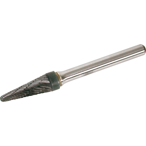 Solid Carbide Burr, SL-1, 1/4" Dia., 1/4" Shank, 5/8" Depth of Cut Waymarc Industries Inc
