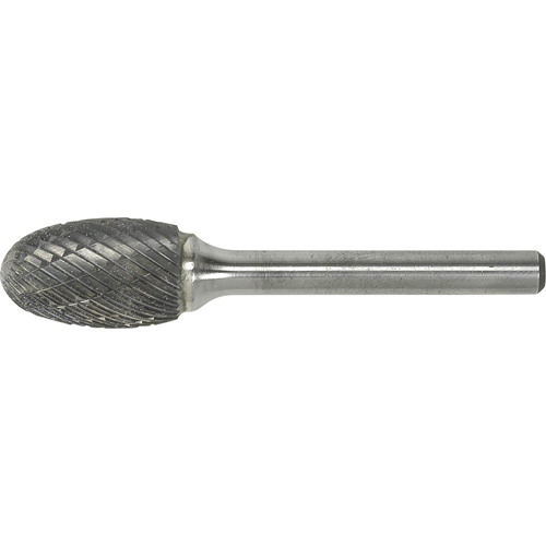 Solid Carbide Burr, SE-1, 1/4" Dia., 1/4" Shank, 3/8" Depth of Cut Waymarc Industries Inc