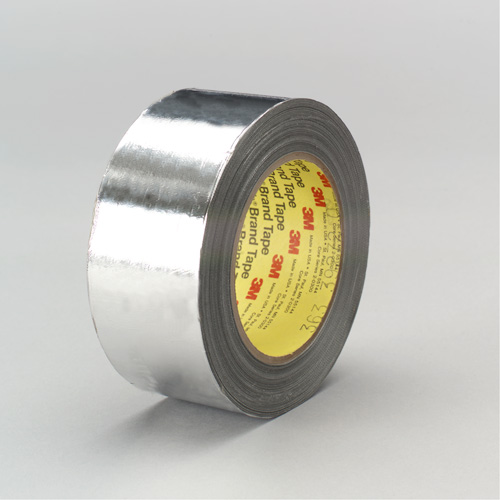 High-Temperature Aluminum Foil/Glass Cloth Tape, 12 mm (1/2") W x 33 m (108') L Waymarc Industries Inc