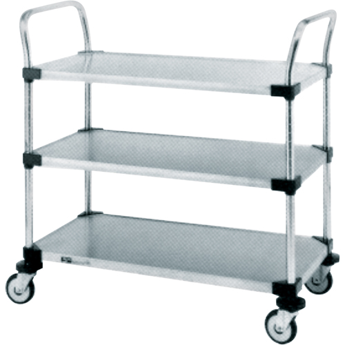 Chariots utilitaires pour service r&eacute;gulier, 3 Tiers, 24" la x 39" h x 24" p, Capacit&eacute; 500 lb Waymarc Industries Inc
