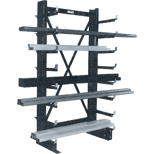 Single-sided Minitree&reg; Cantilever Rack, 36" W x 76-3/16" H Waymarc Industries Inc