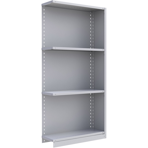 Interlok Shelving Unit, Steel, Boltless, 800 lbs. Capacity, 36" W x 76" H x 24" D Waymarc Industries Inc